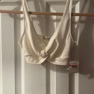free people twist crop top